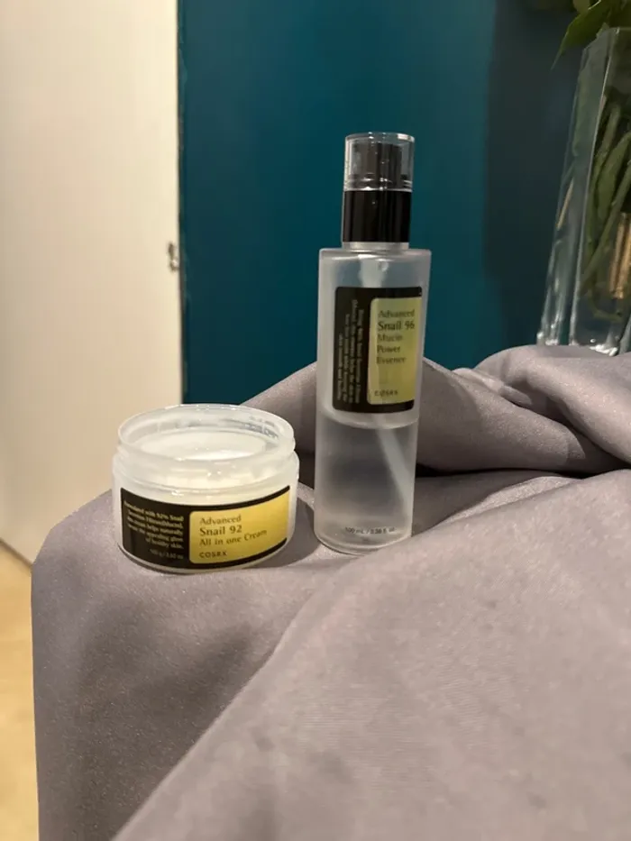 Lot crème escargot et essence cosrx