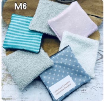 Lingettes lot de 6 lingettes lavable et réutilisable