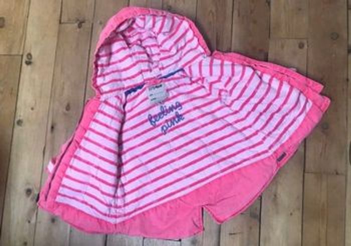Superbe parka rose lumineux et marin 18 mois Kimbaloo - photo numéro 3