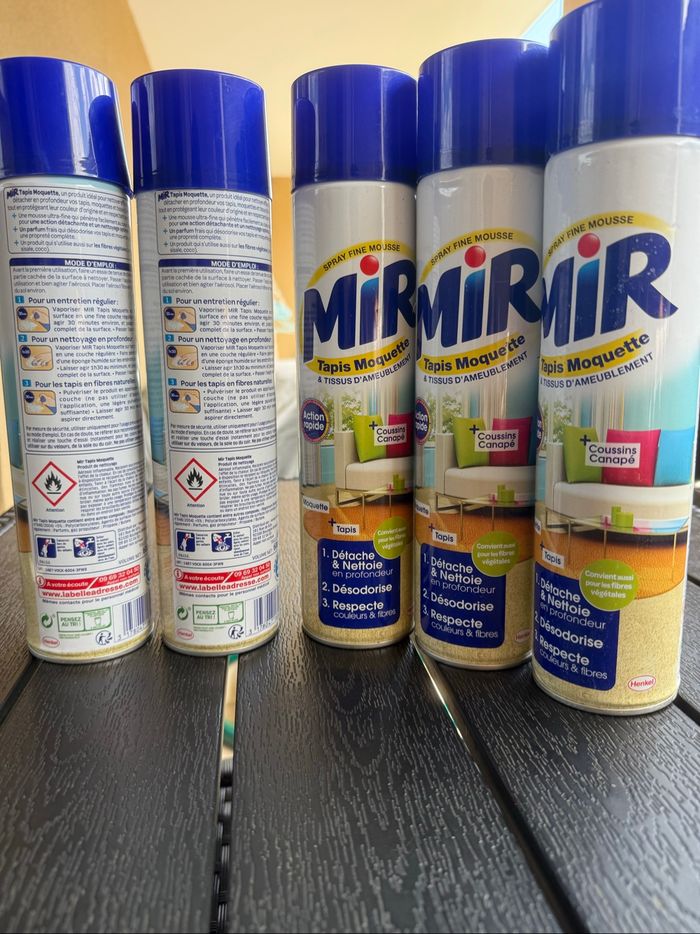 Lot de 5 Mir tapis , moquette nettoyant - photo numéro 2