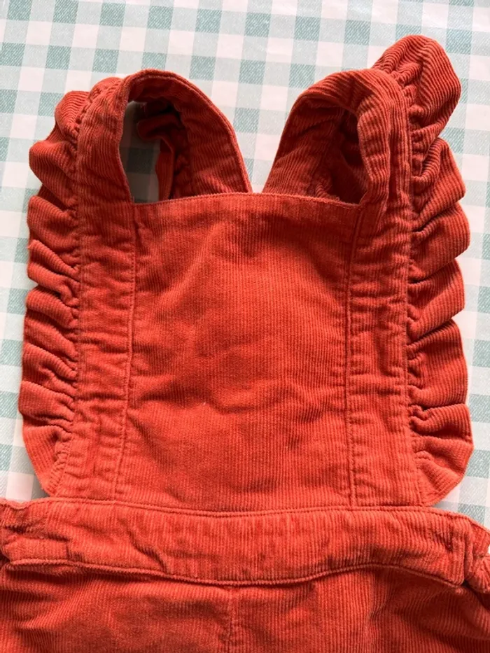 Salopette / combishort enfants velours Lililotte taille 4 ans - photo numéro 2