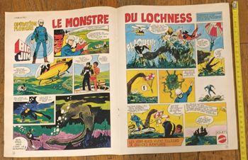 Ancien poster Big Jim 1977 Le monstre du Loch Ness vintage