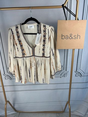 Blouse Ba&sh Vanille T2 / M neuve