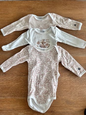 Lot de 3 bodies petit bateau