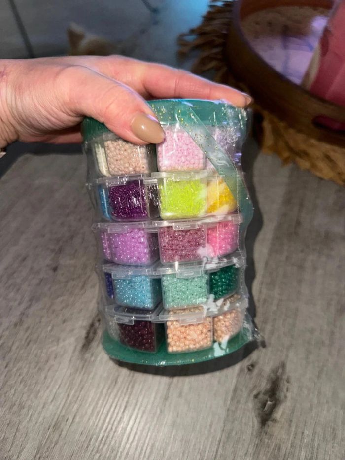 Perle de rocaille 180 grs 40 couleurs neuf - photo numéro 5