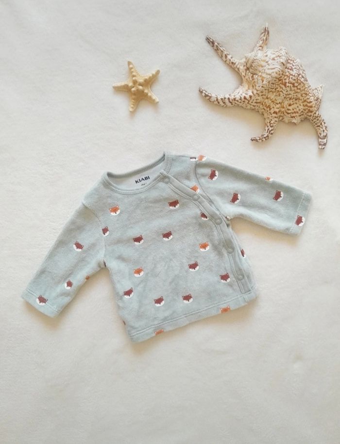 Haut de pyjama velours  garçon 0 mois Kiabi