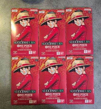 One Piece Lot de 6 Boosters OP-13 Sucesseurs Sous Blisters