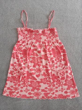 Robe à fleurs à bretelles La Halle 6 ans