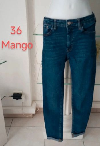 Jeans strech à revers femme.36..