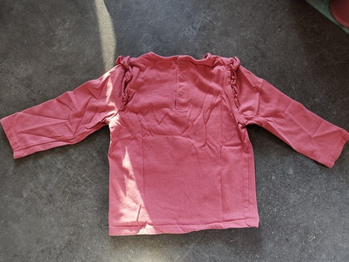 Haut rose petit cœur doré 18 mois - photo numéro 5