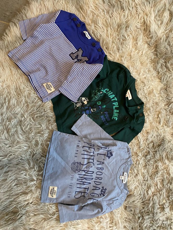 Lot 4 teeshirt 6 mois - photo numéro 2