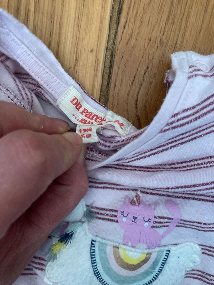 T-shirt manches longues Du Pareil Au Même - 9 mois - photo numéro 2