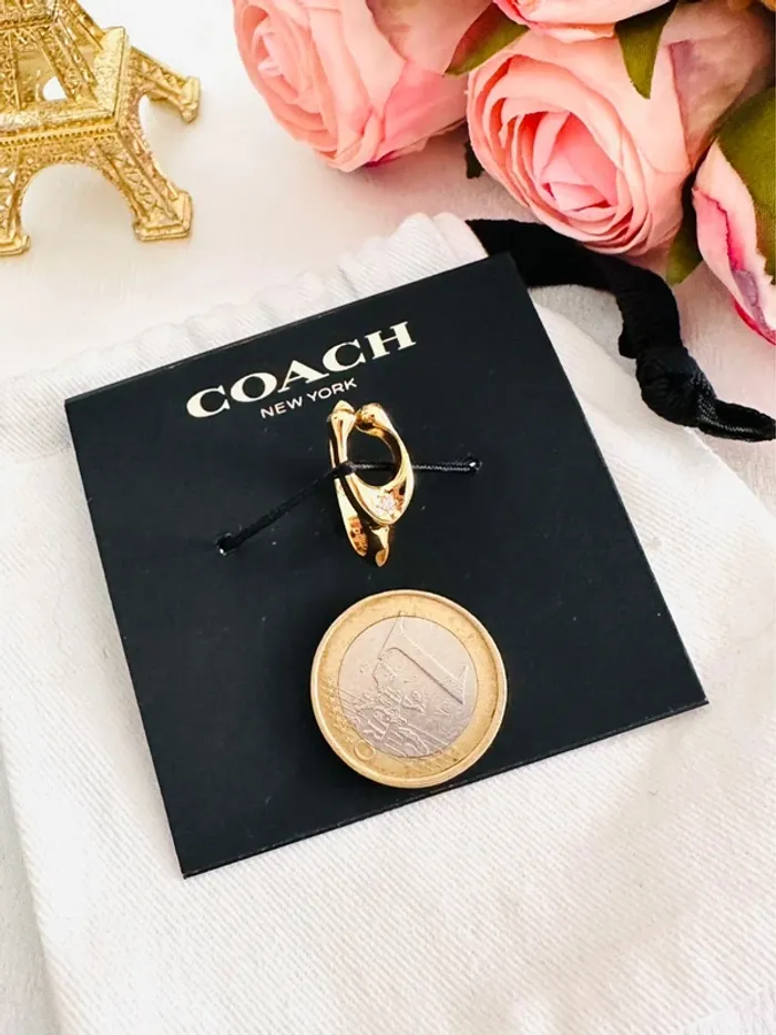 🔤Bague Coach New York dorée classique - photo numéro 5