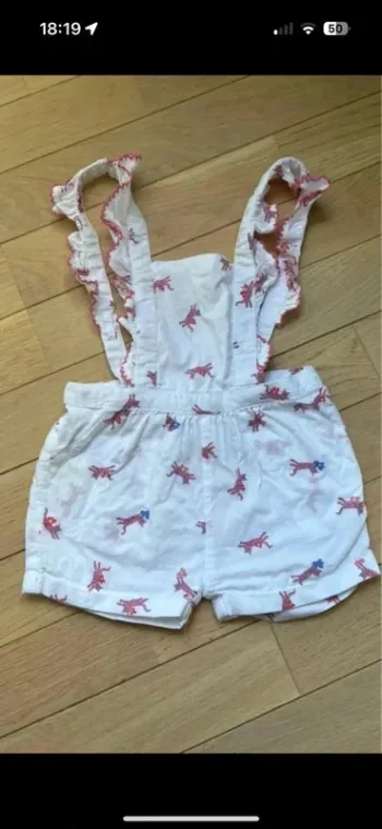 Salopette short 12 mois Cadet Rousselle