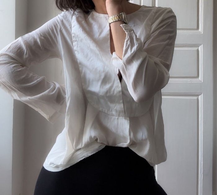 Chemise blanche en soie - Zadig & Voltaire - S