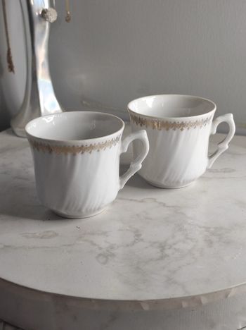 Tasses à café porcelaine