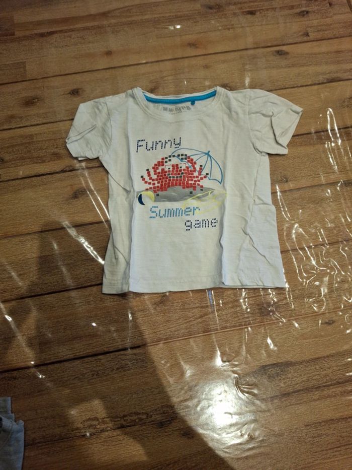 T-shirt manches courtes crabe 4 ans