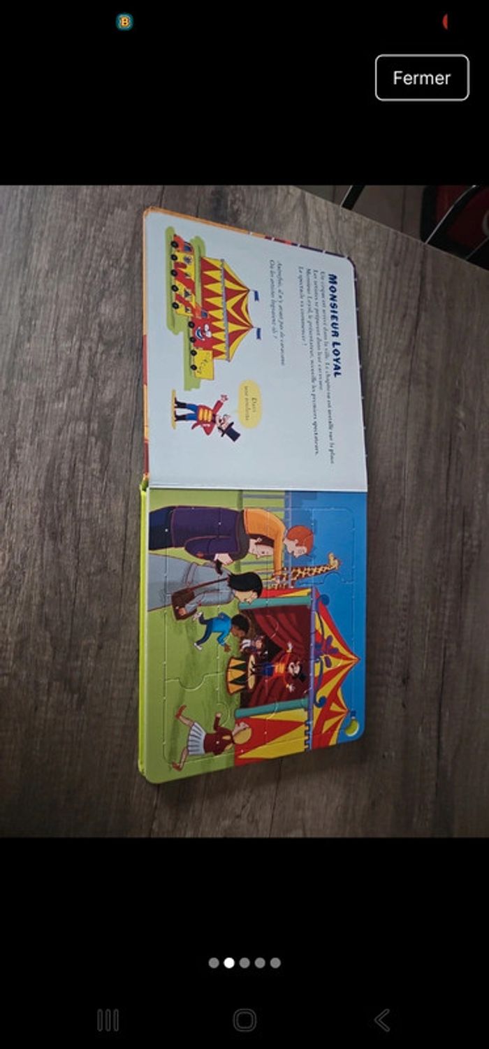 Livre puzzle le cirque - photo numéro 2