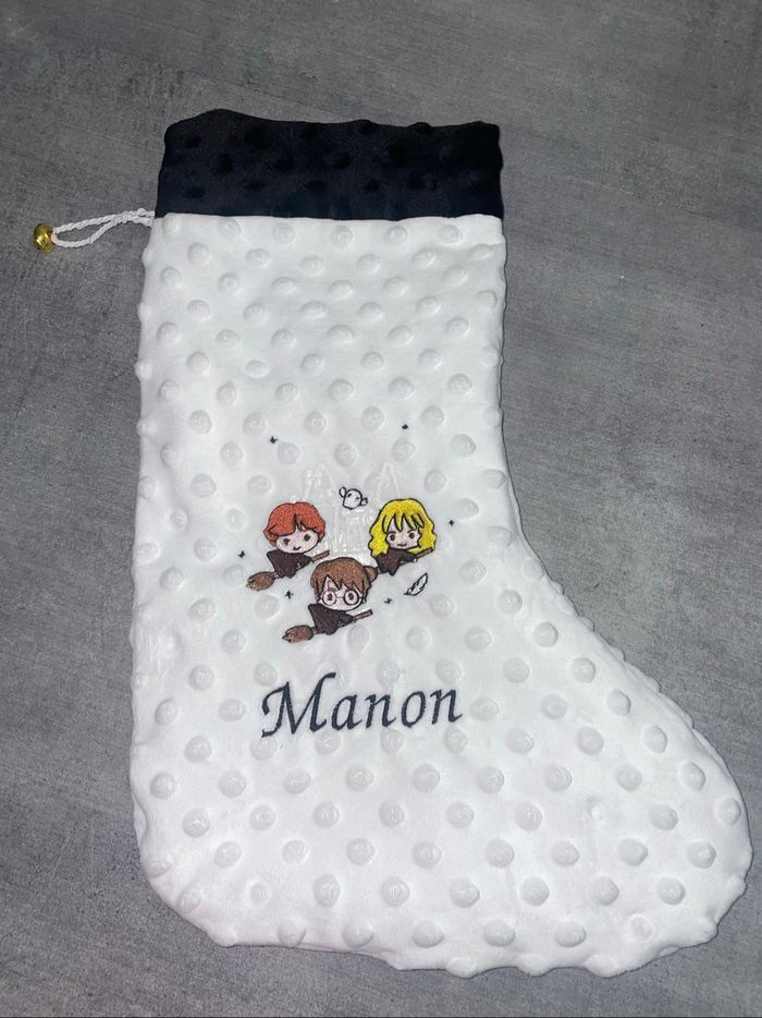 Chaussette de noel brodé - photo numéro 5