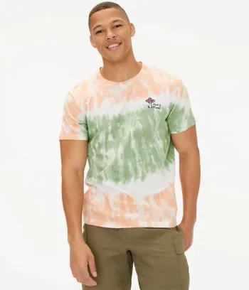 T-shirt tie-dye Aéropostale “Just a Fungi” homme Taille S Neuf