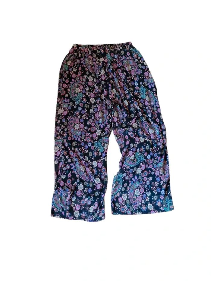 Pantalon fluide fleuri Jean-Marc Philippe – doublé jersey | T. 4 (46/48)