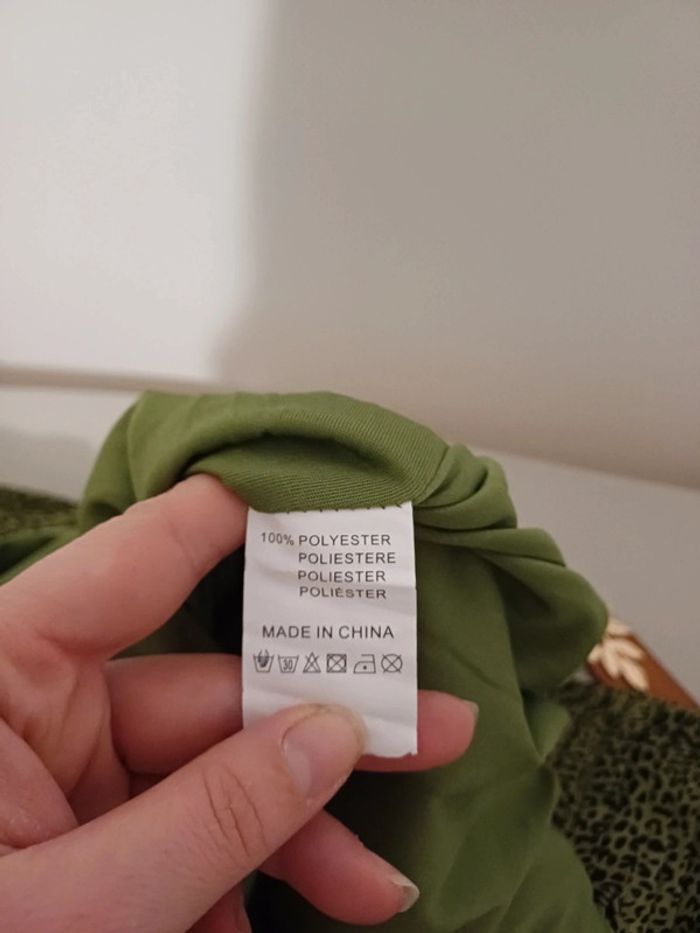 Jupe longue plissée Kaki/verte Lilie Rose taille L/XL 40/42 - photo numéro 8