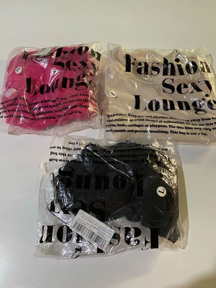 Lot de 3 vêtements taille L  fashion sexy lounge