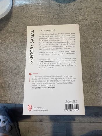 Le livre Secret – Grégory Samak