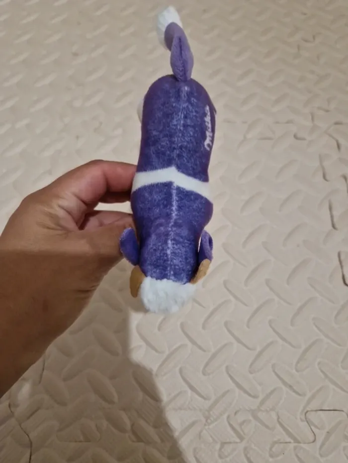 Peluche Milka vache mini violet blanc Très bon état - photo numéro 7