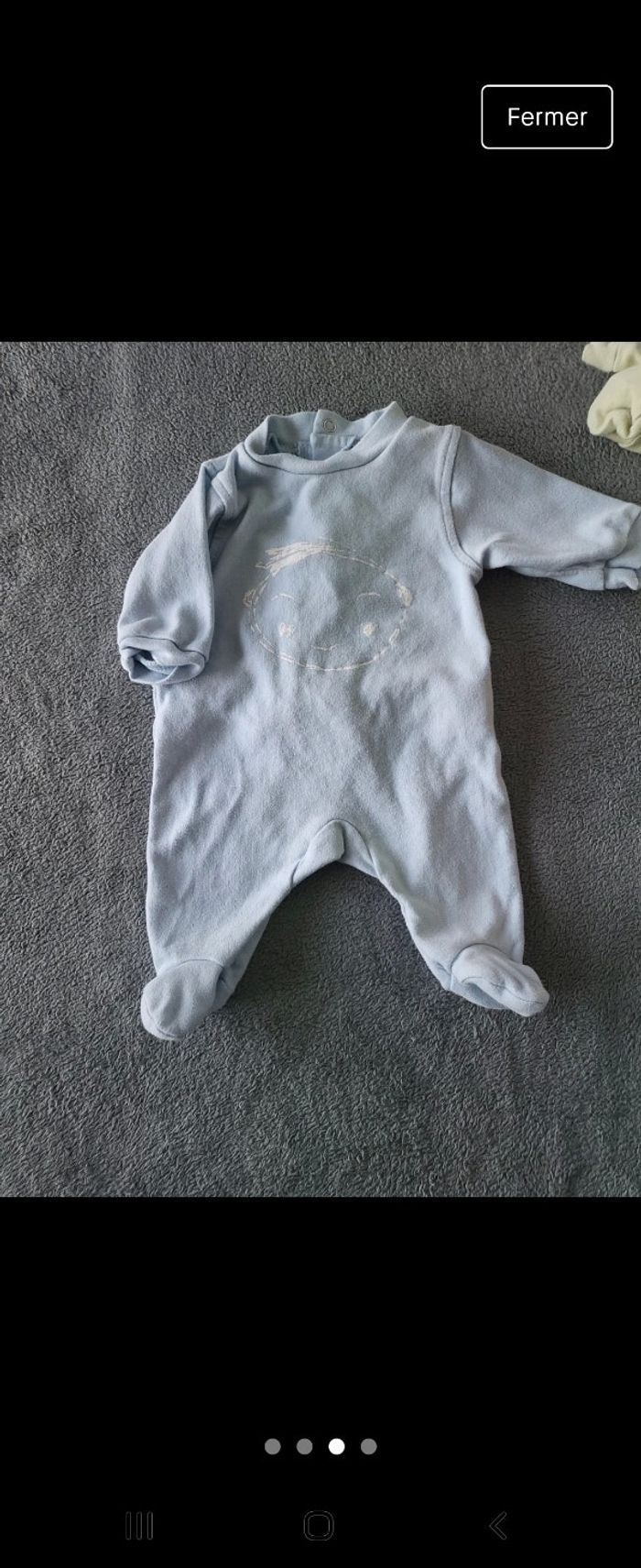 Lot 2 pyjamas garçon 1 mois - photo numéro 4