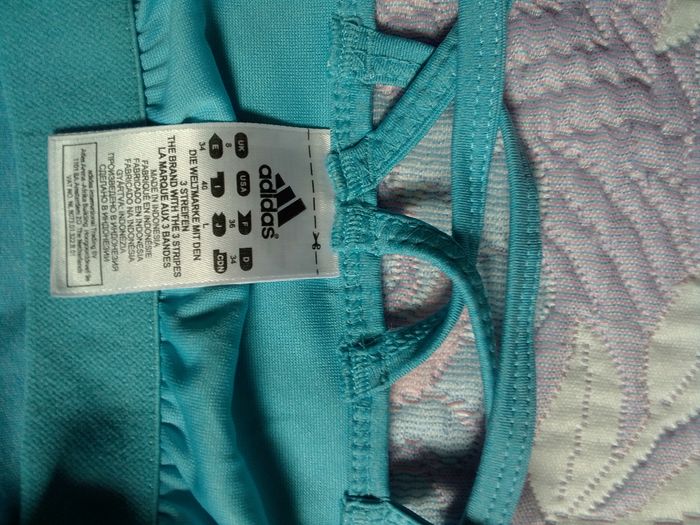 Débardeur à bretelles turquoise de Adidas en 36 - photo numéro 3