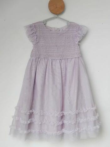Robe 6 ans Cérémonie Mariage Fête Tulle Paillettes 💜