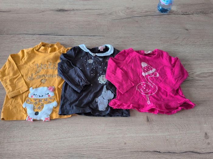 Lot 3 T-shirt à manche longue du Pareil au même Taille 12 mois