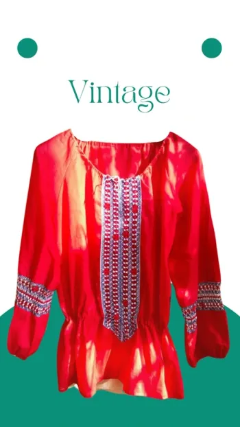 Tunique blouse vintage seventies