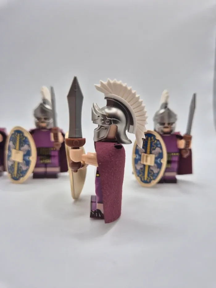 Figurines type lego 4 soldats légionnaires romains - photo numéro 3