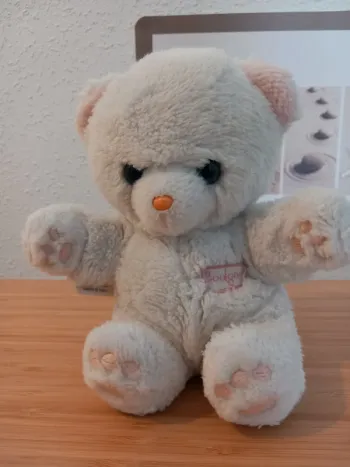 Peluche ours boulgom aux yeux bleus 20 cm