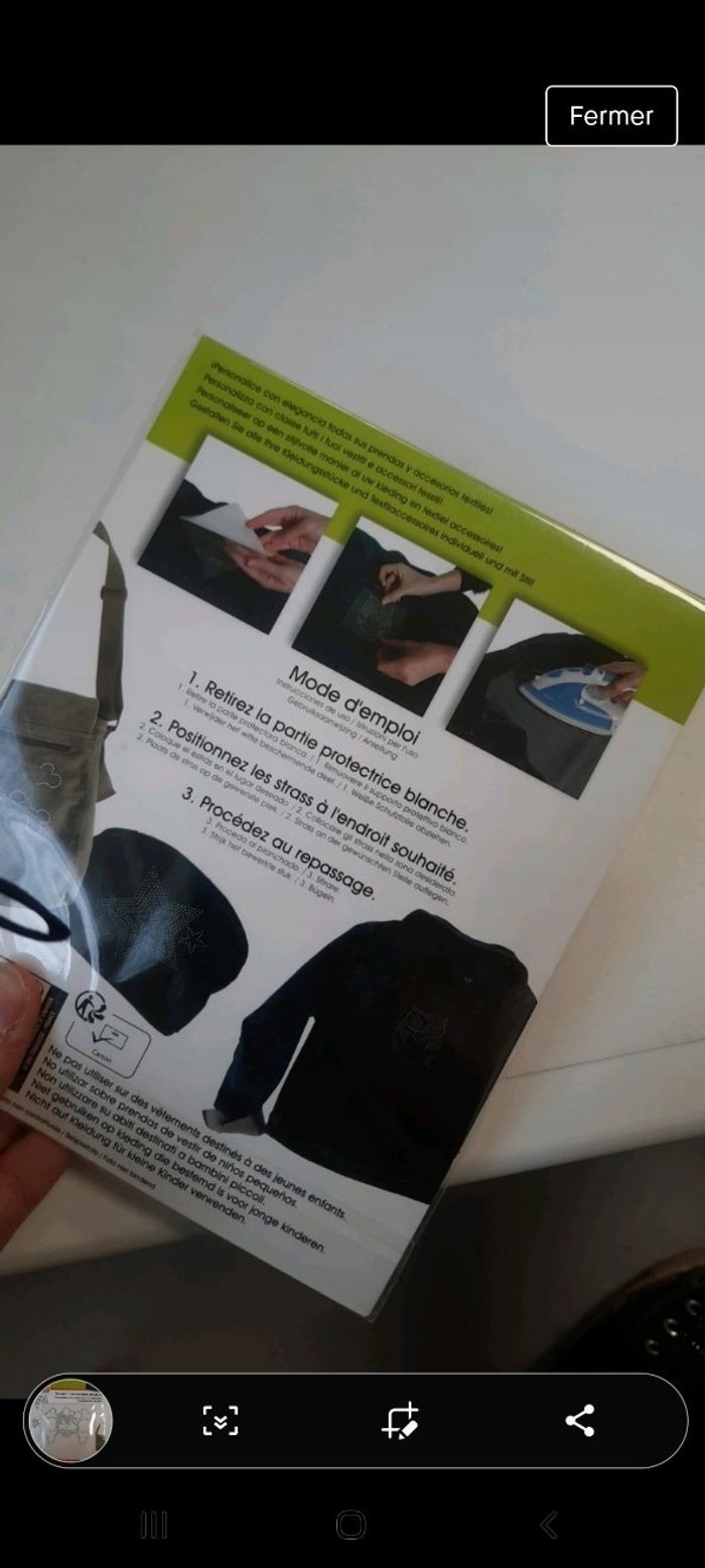 Transfert strass tête de mord noeud neuf - photo numéro 2