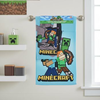 Lot 2 serviettes mains/visages - Minecraft