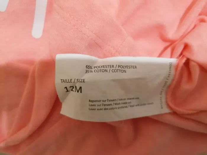Ensemble la halle Tee-shirt et short 12 mois - photo numéro 5