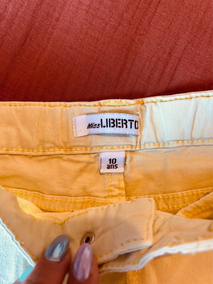 Jolie short jaune pastel liberto - photo numéro 4