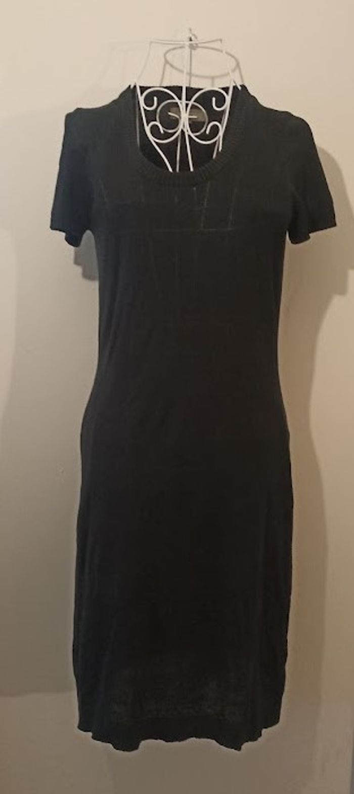 Robe noire droite In Extenso - Taille 34/36 (XS/S) - Manches courtes - photo numéro 2