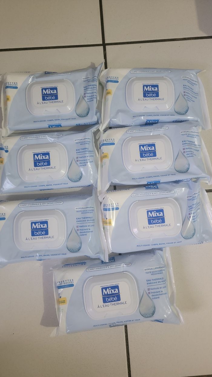 7 Lingettes mixa bébé