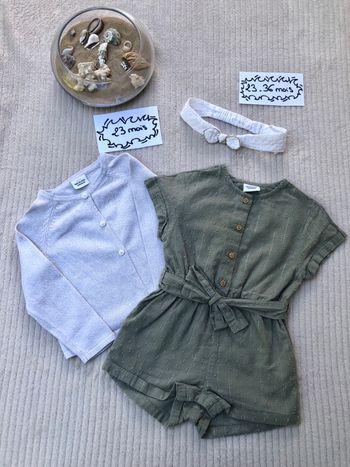 Cardigan et combishort 23 mois (86 cm) + bandeau 23/36 mois - Tape à l’œil TAO