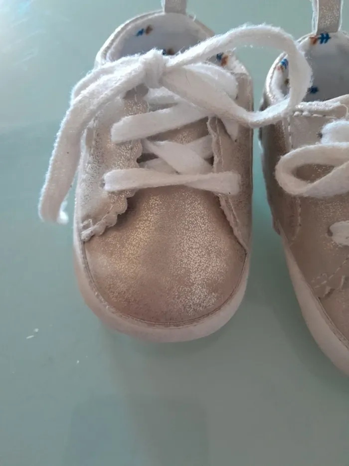 Chaussure bébé fille doré 3/6 m - photo numéro 3