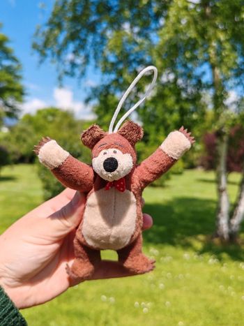 Ours Masha et Michka à suspendre