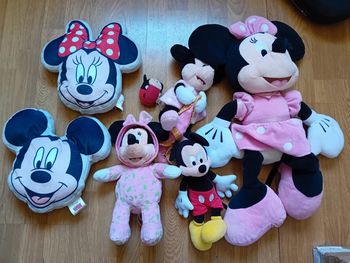 Lot de peluche minnie/mickey