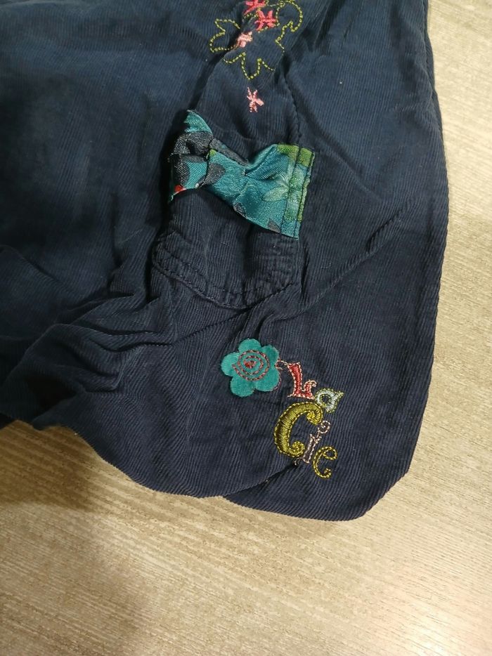Robe boule sans manches en velours - photo numéro 3