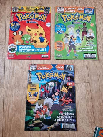 Lot de 3 Pokemon magazine officiel