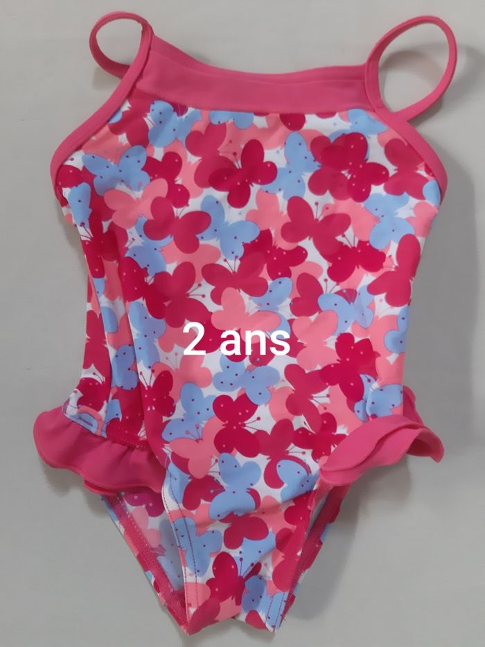 Maillot de bain fille - papillons - Décathlon - 2 ans - photo numéro 1