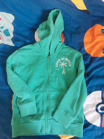 Gilet à capuche zippé Okaïdi 8 ans